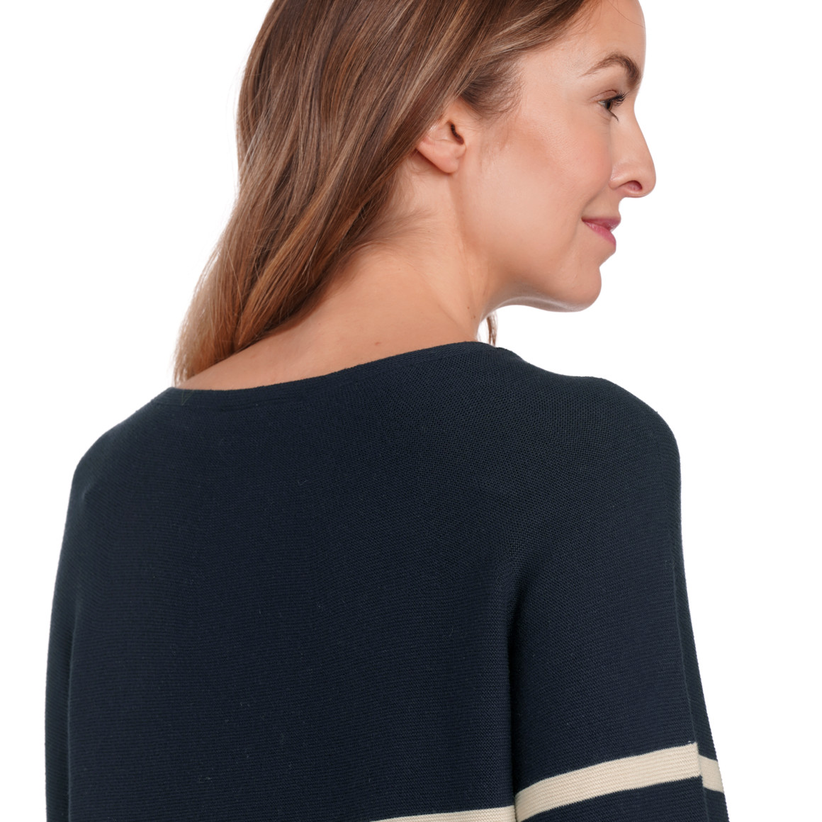 Damen Feinstrickpullover mit Streifenmuster