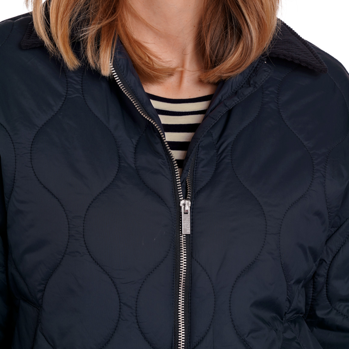 Damen Steppjacke mit Cordkragen