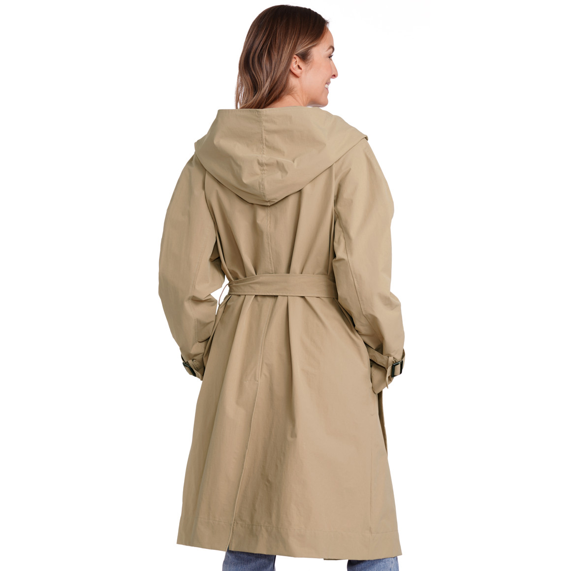Damen Trenchcoat mit Bindegürtel