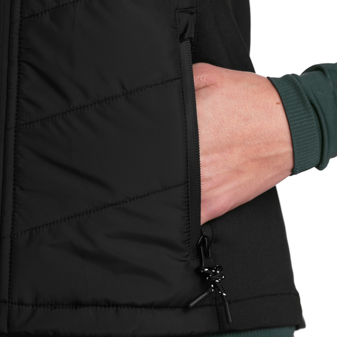 Sportgilet voor dames met capuchon