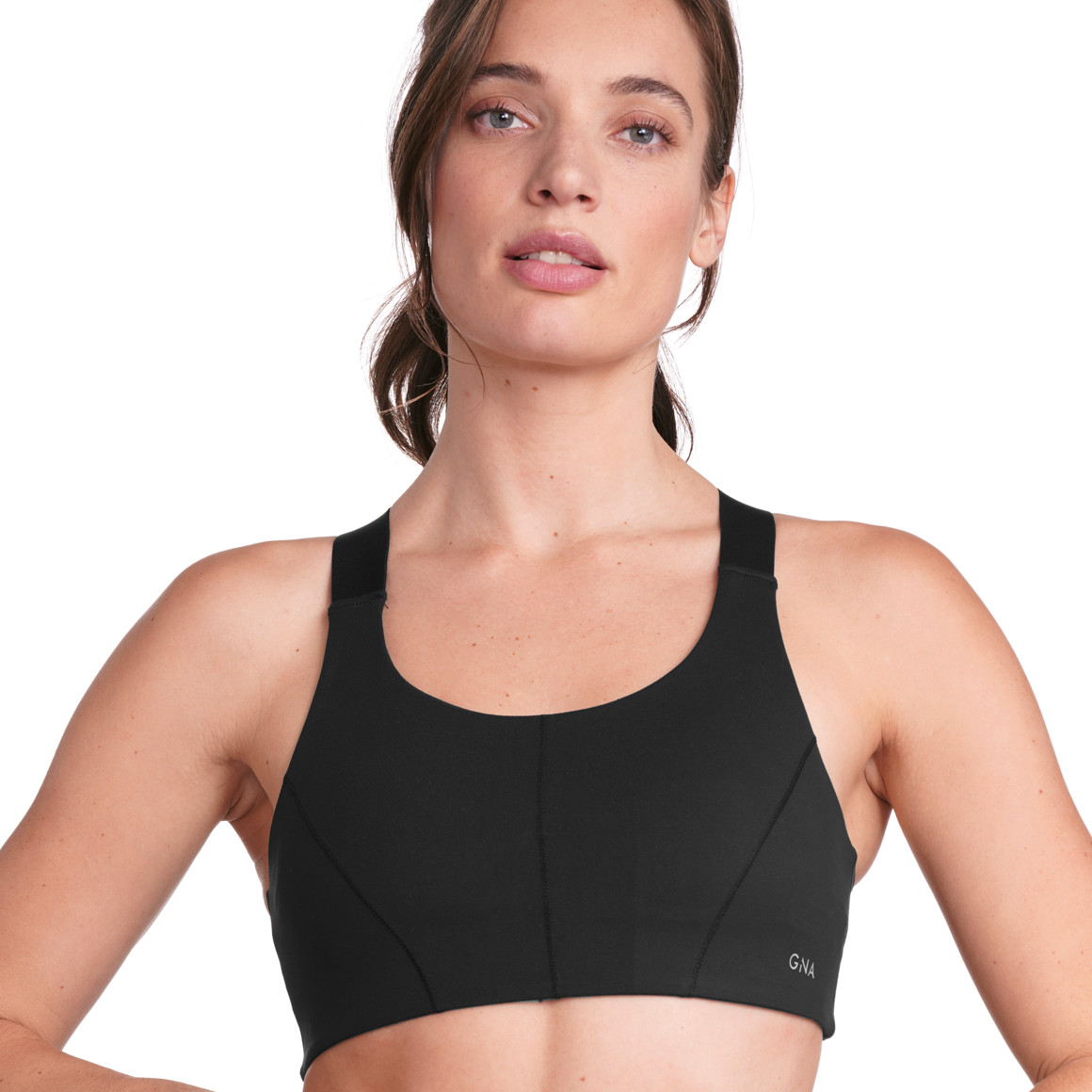 Damen Sport-Bustier unifarben