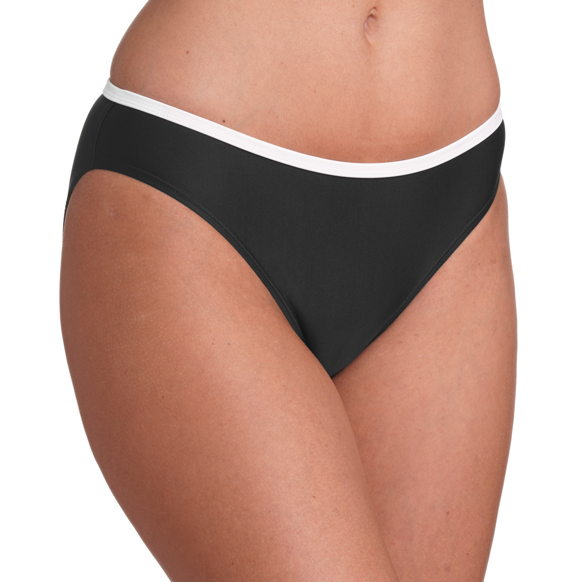 Damen Bikinislip mit Kontrastpaspel