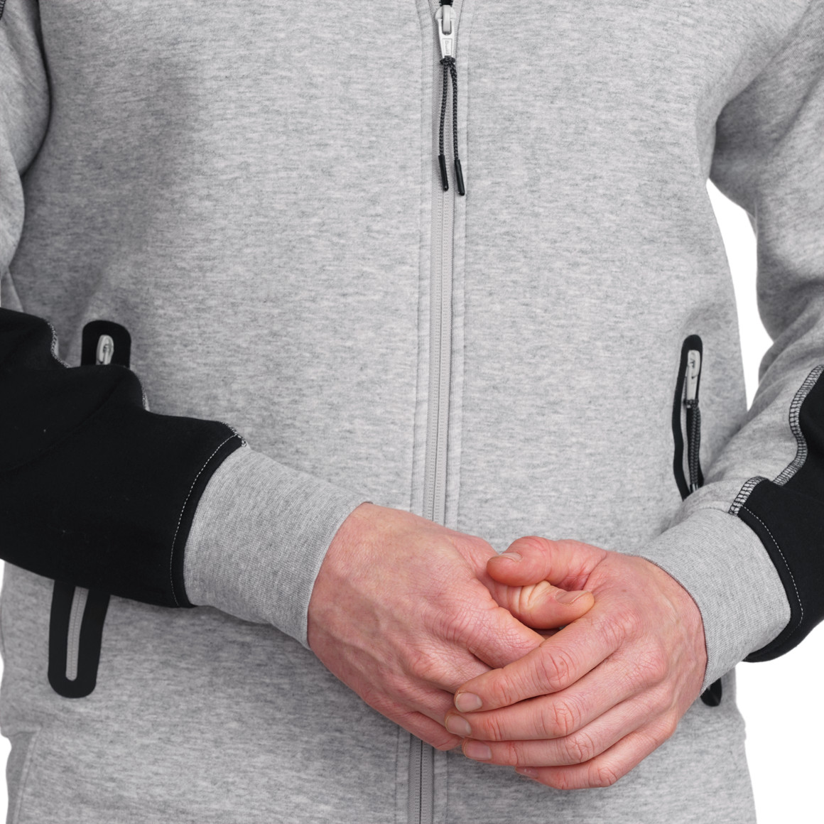 Herren Sport-Sweatjacke mit Kapuze