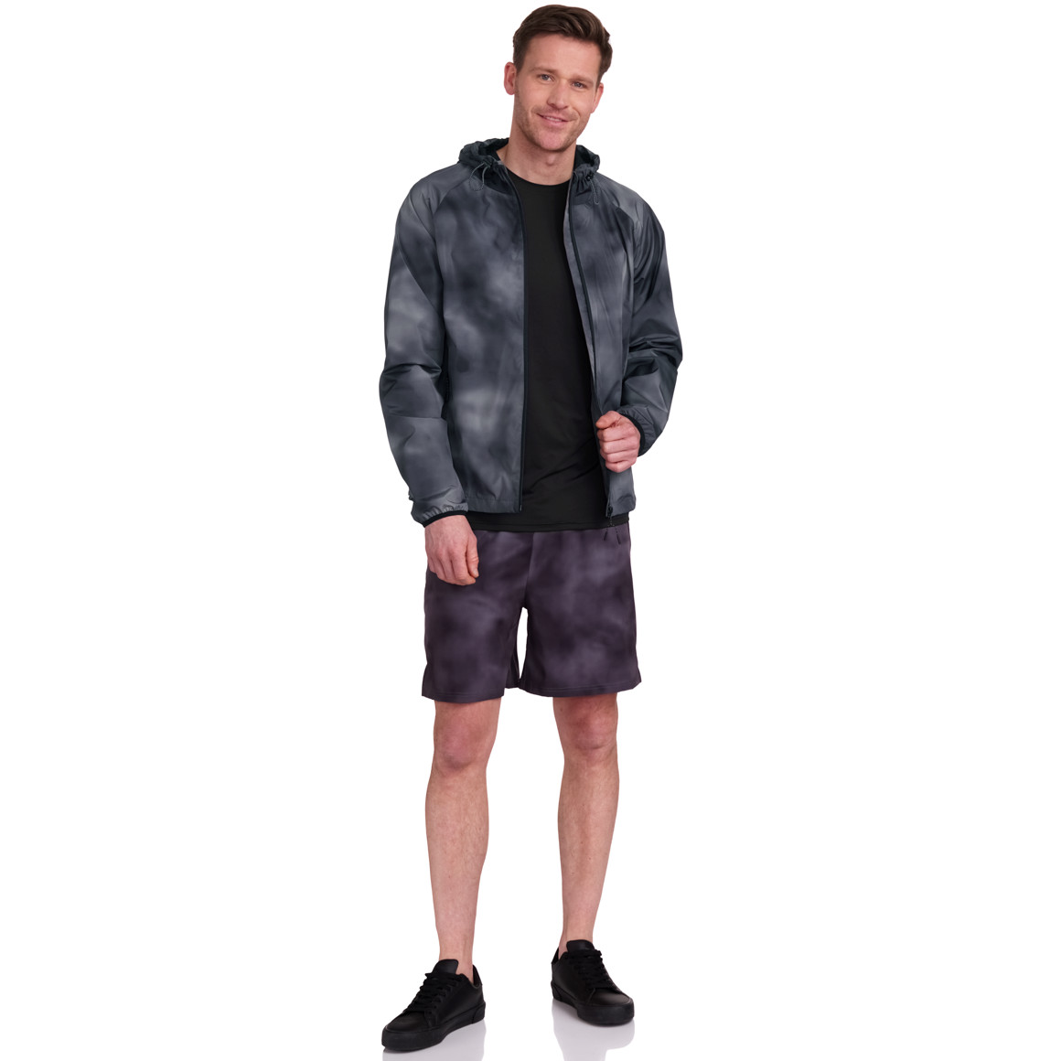 Herren Sport-Langarmshirt im Basic-Look