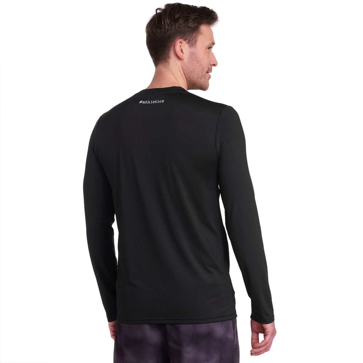 Herren Sport-Langarmshirt im Basic-Look