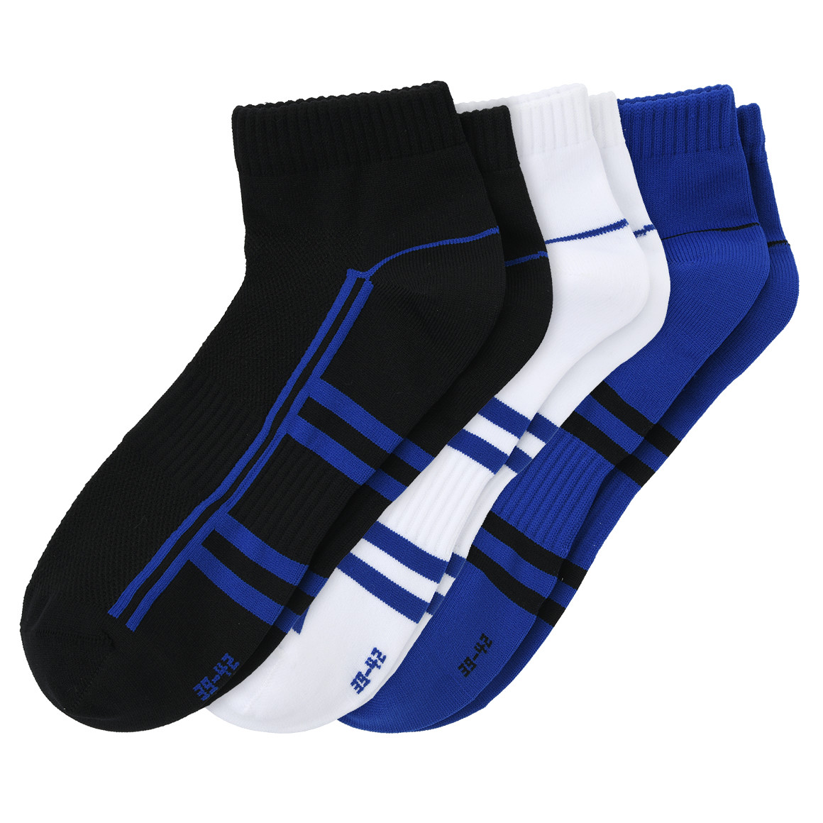 3 Paar Herren Sport-Sneaker-Socken im Set