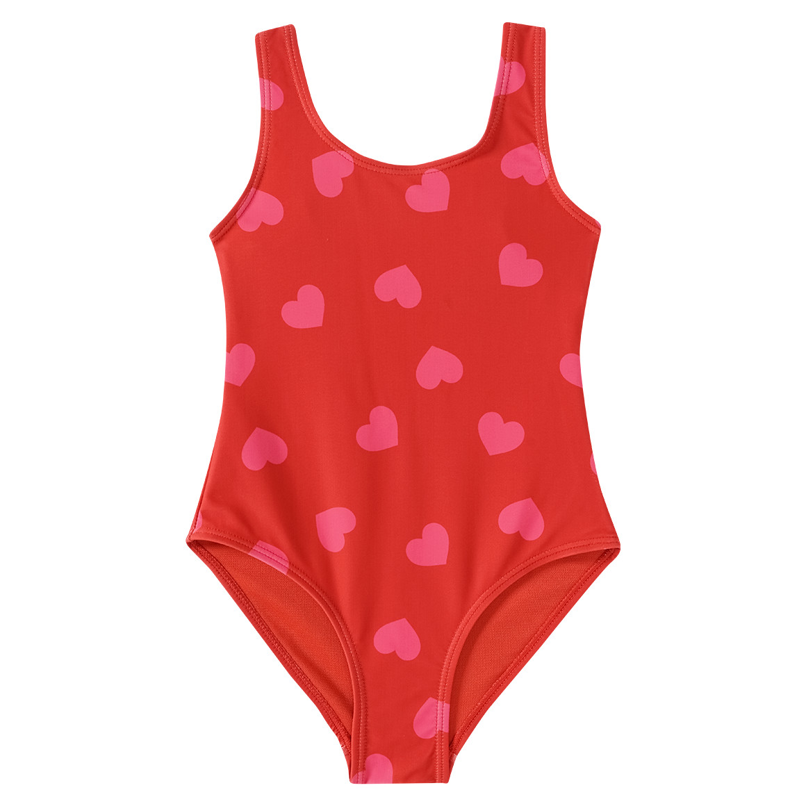 Mädchen Badeanzug mit Herz-Allover