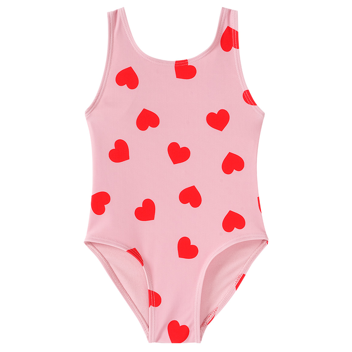 Mädchen Badeanzug mit Herz-Allover