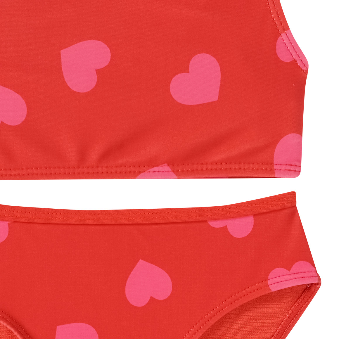 Mädchen Bikini mit Herz-Allover