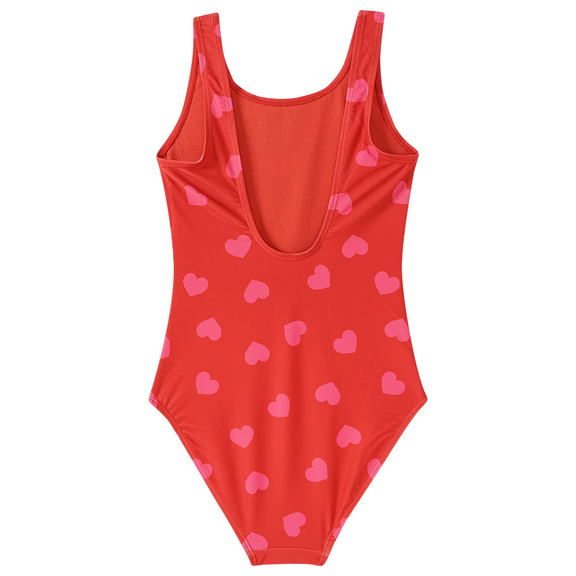 Meisjesbadpak met hartjes allover