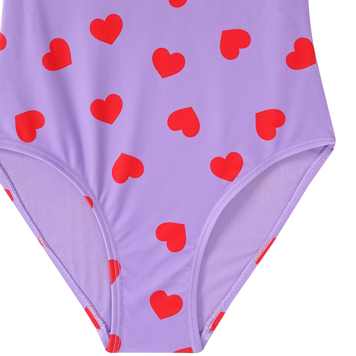 Mädchen Badeanzug mit Herz-Allover