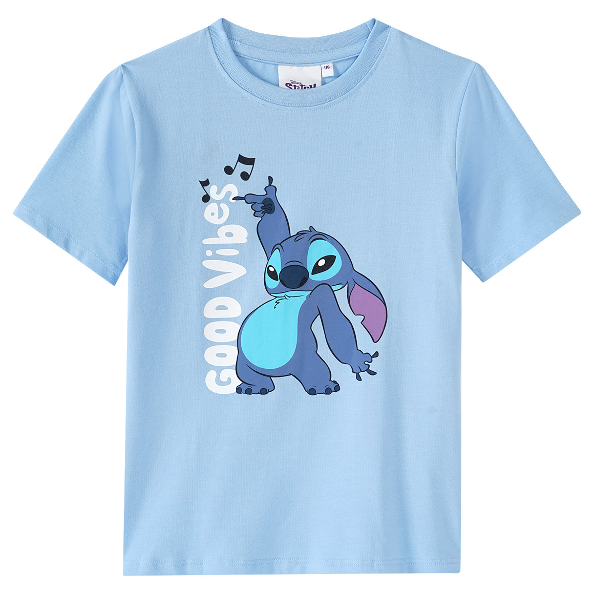 Disney Stitch T-Shirt mit Bio-Baumwolle, hellblau, Gr. 122, Kleinkinder, Ernsting's family