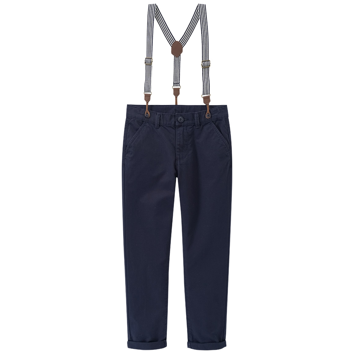 Jungen Chinohose mit Hosenträgern