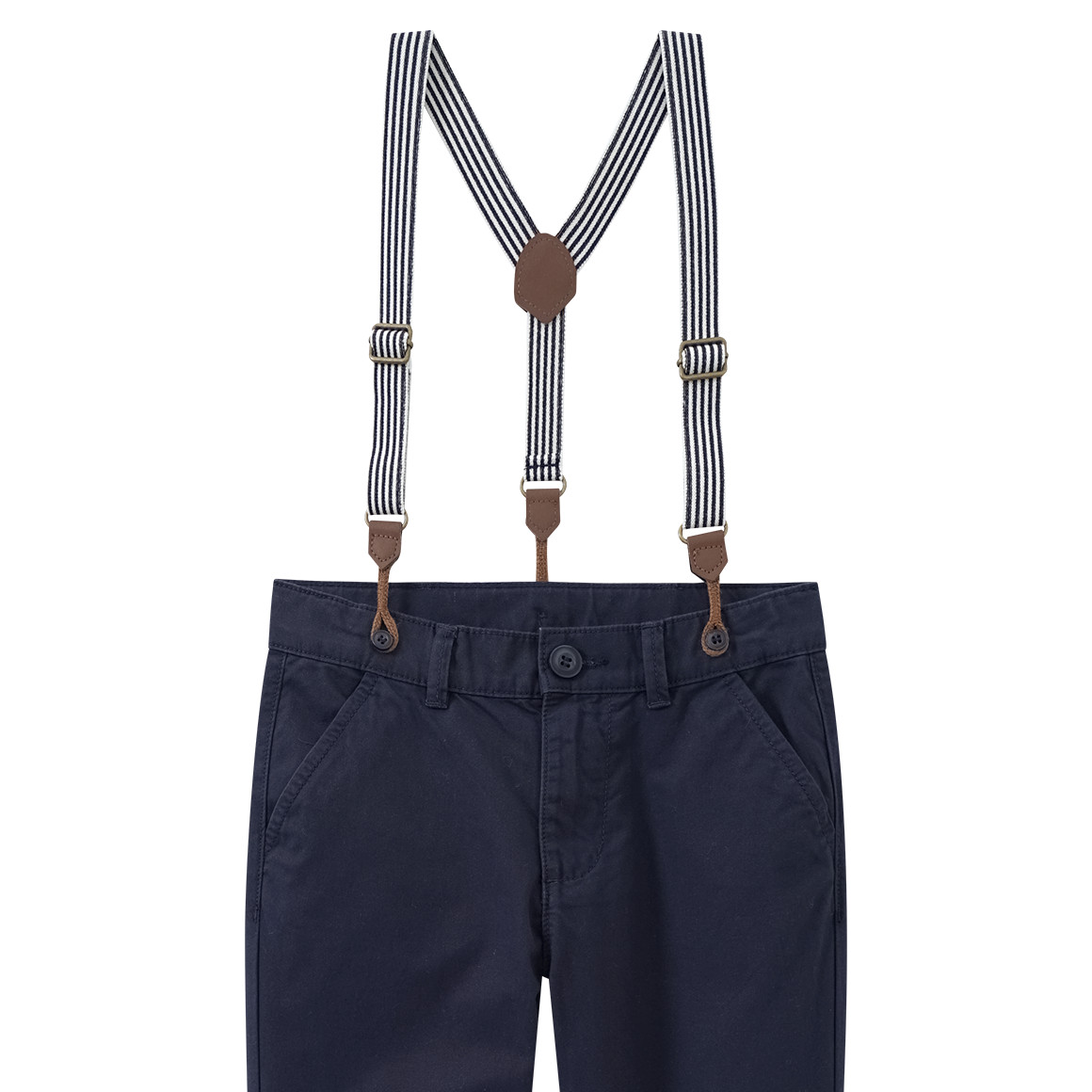 Jungen Chinohose mit Hosenträgern
