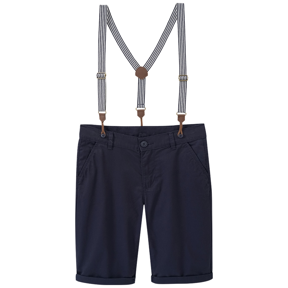 Jungen Chinoshorts mit Hosenträgern