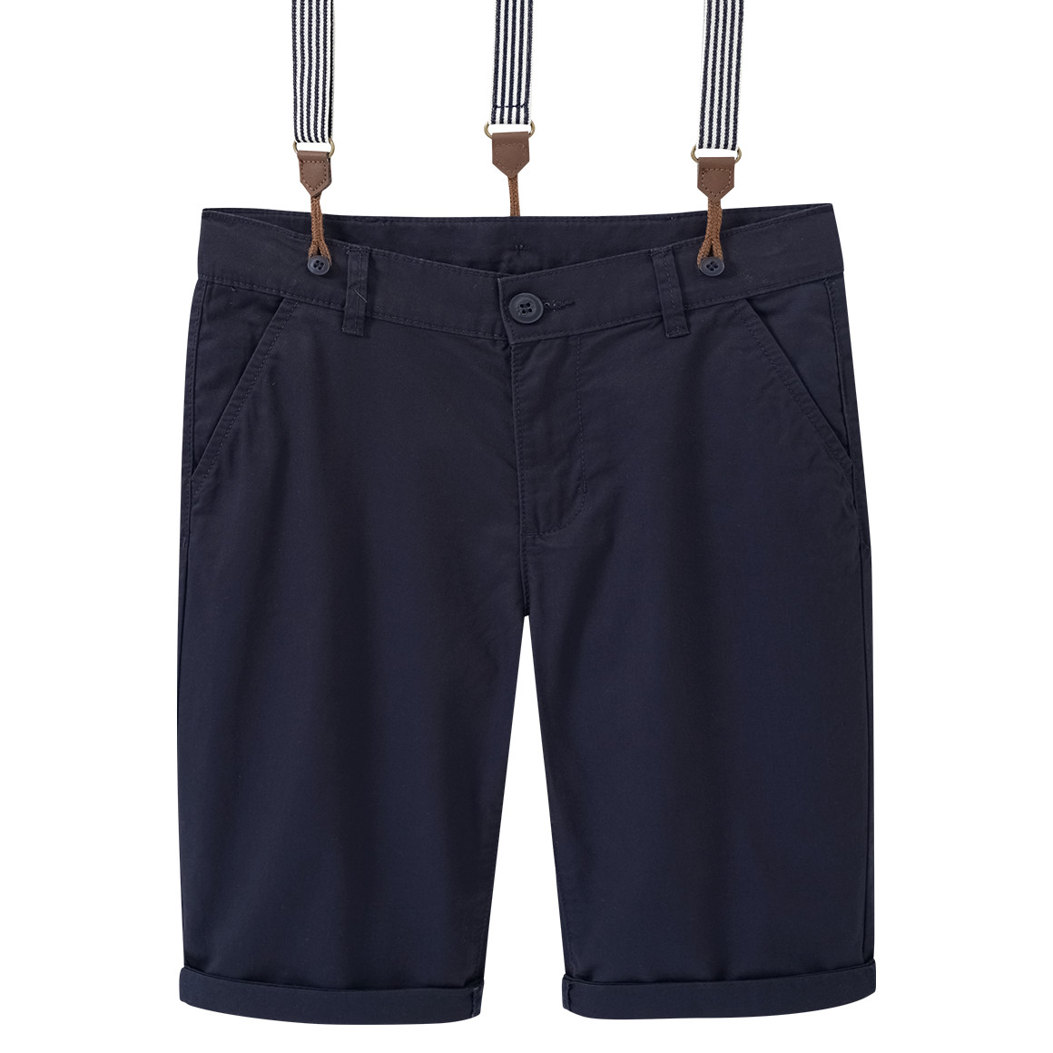 Jungen Chinoshorts mit Hosenträgern