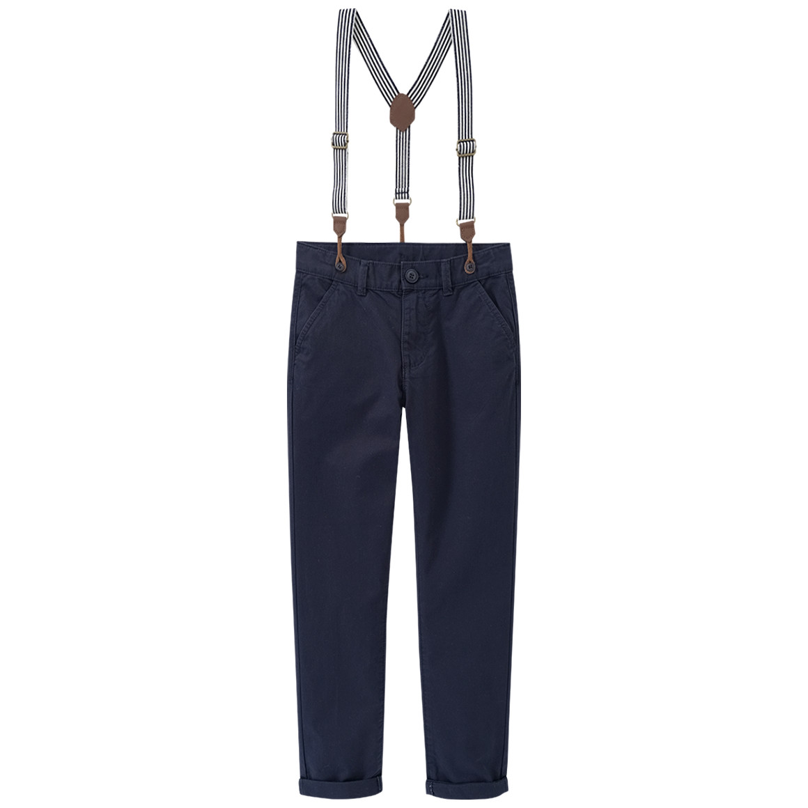 Jungen Chinohose mit Hosenträgern