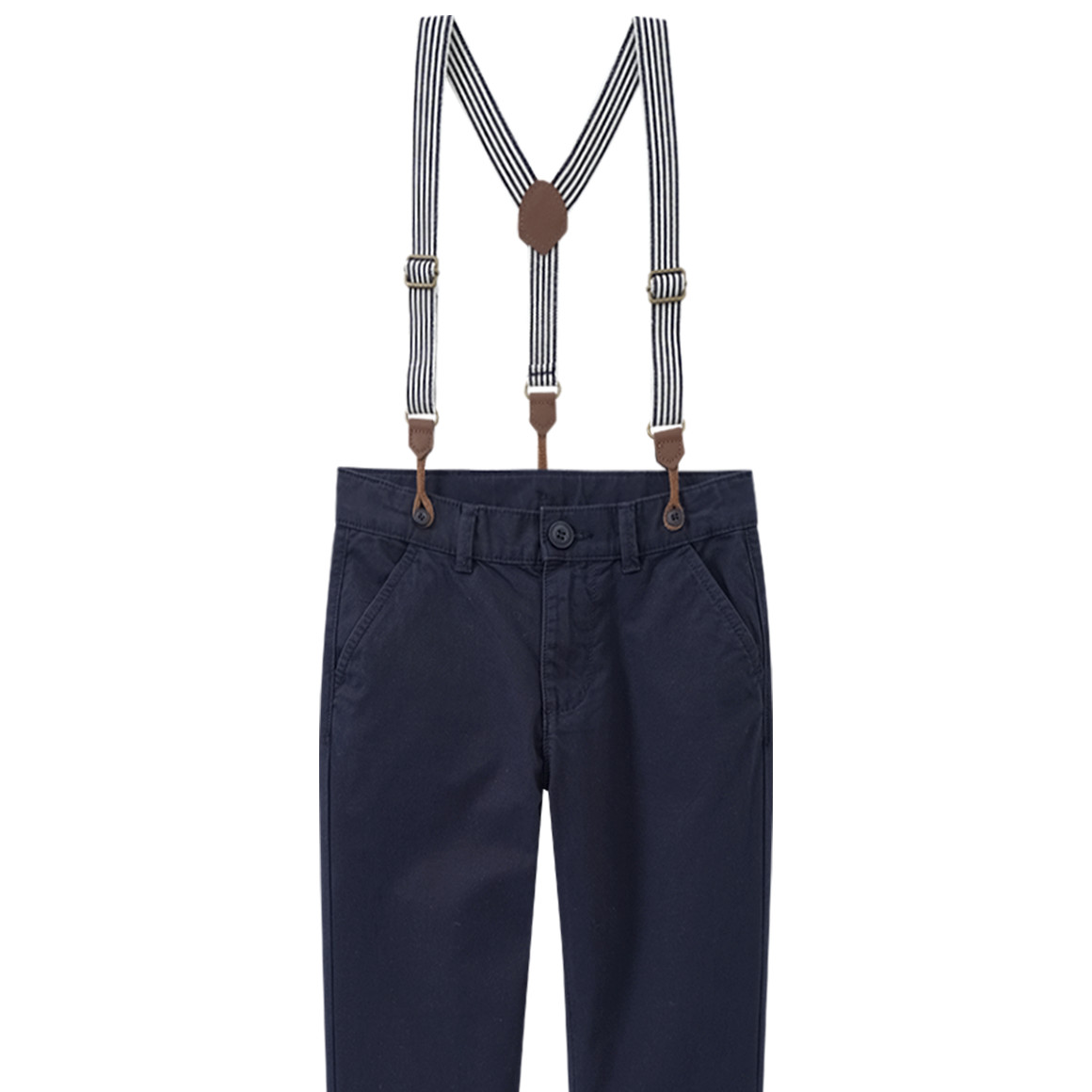 Jungen Chinohose mit Hosenträgern