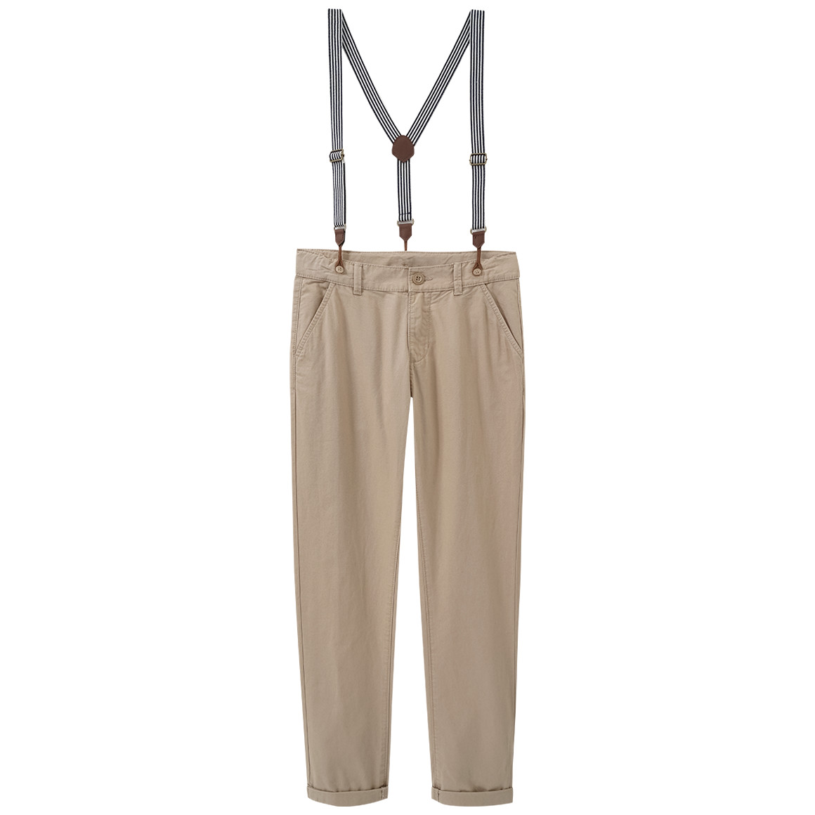 Jungen Chinohose mit Hosenträgern