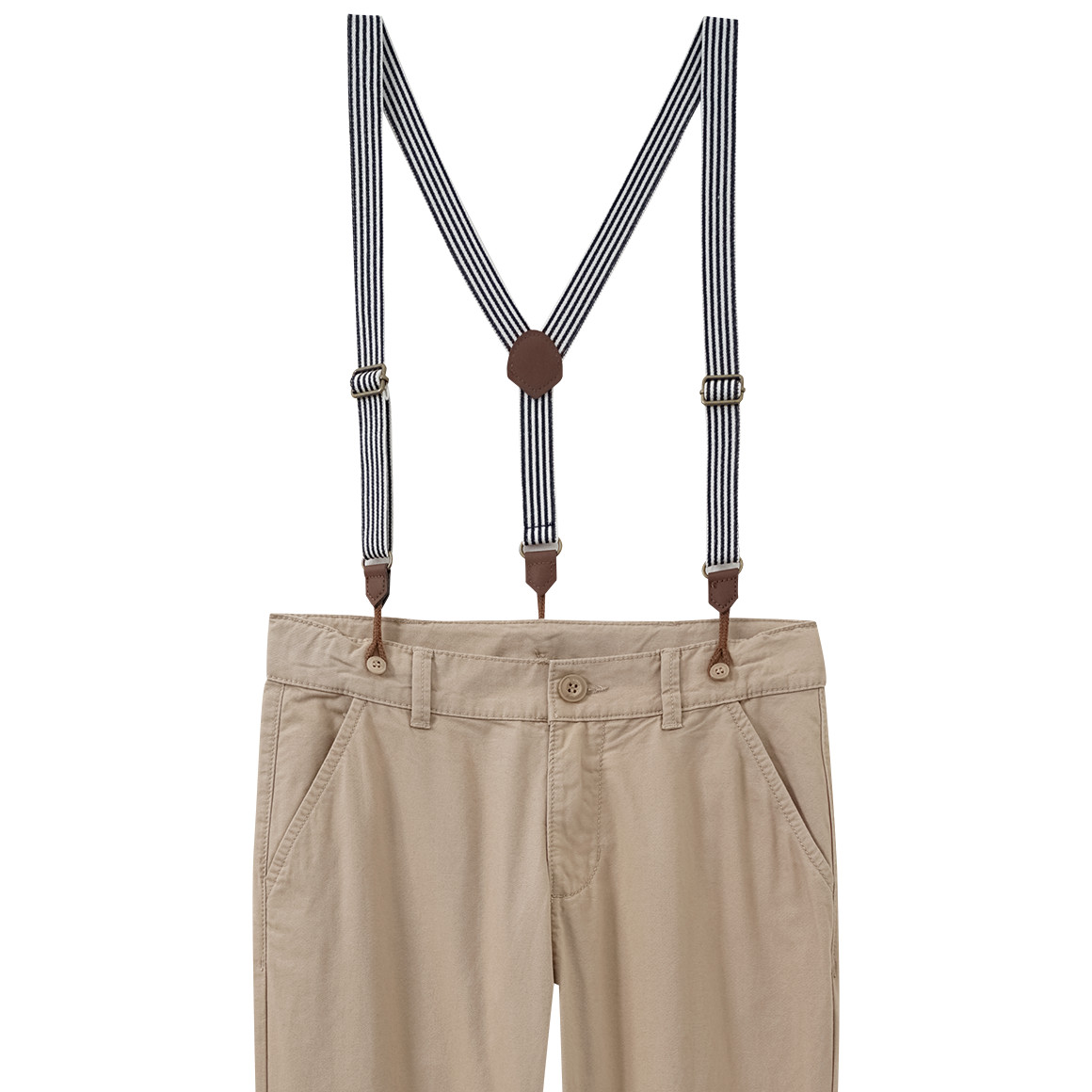 Jungen Chinohose mit Hosenträgern