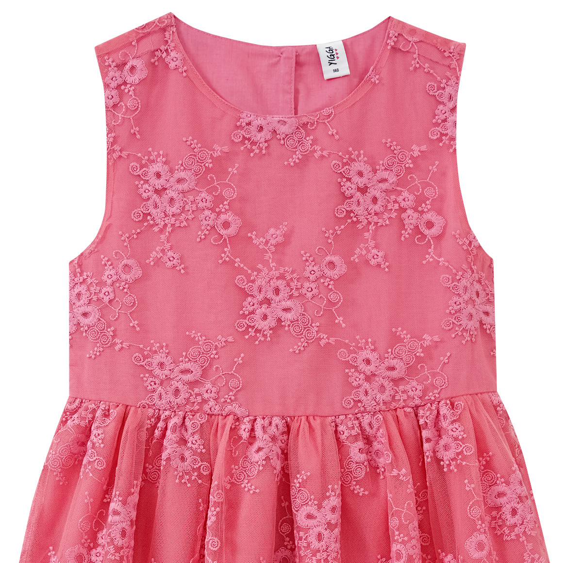 Mädchen Kleid mit Stickereien