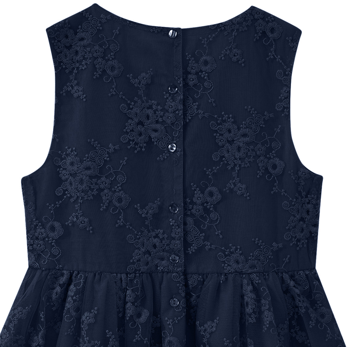 Mädchen Kleid mit Stickereien