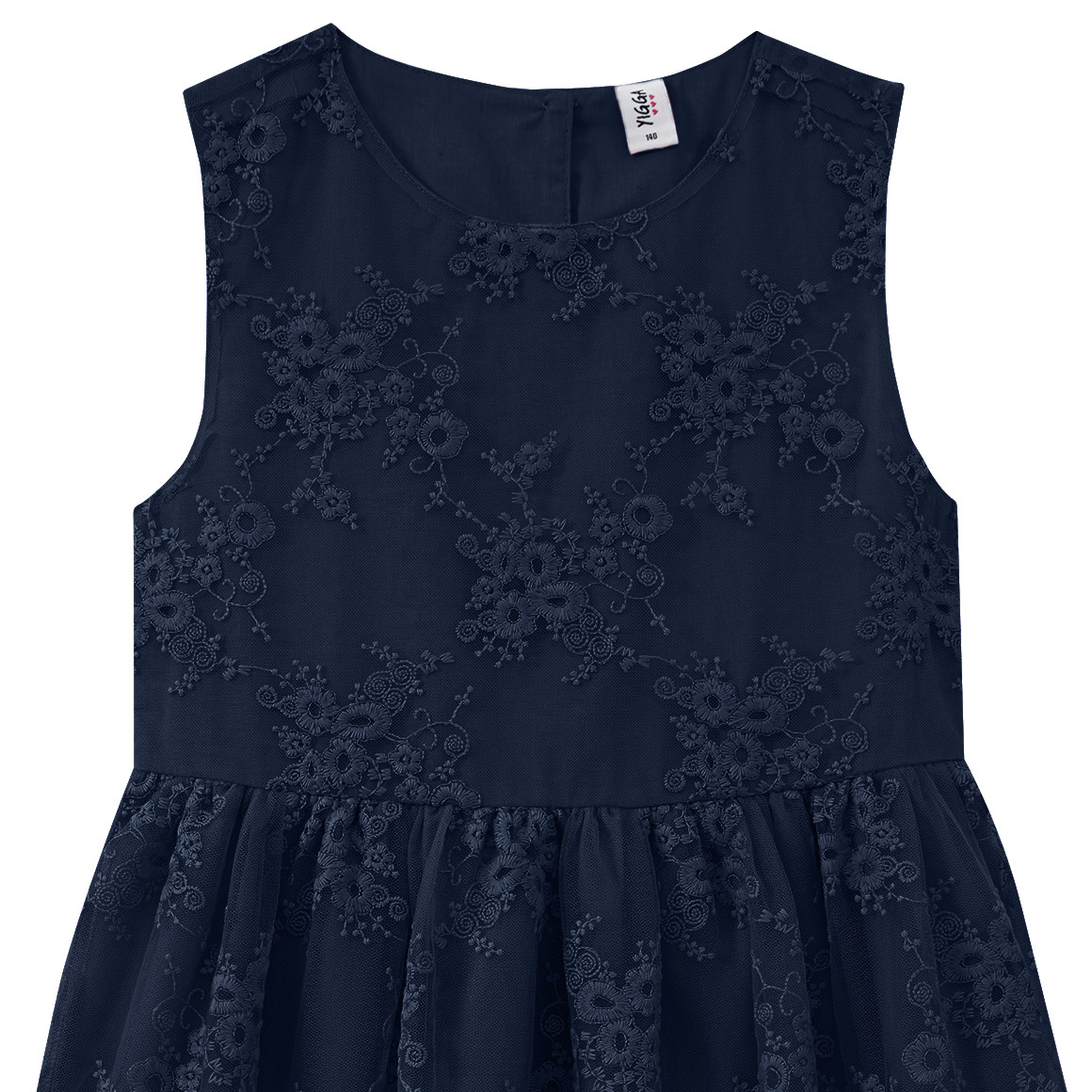 Mädchen Kleid mit Stickereien