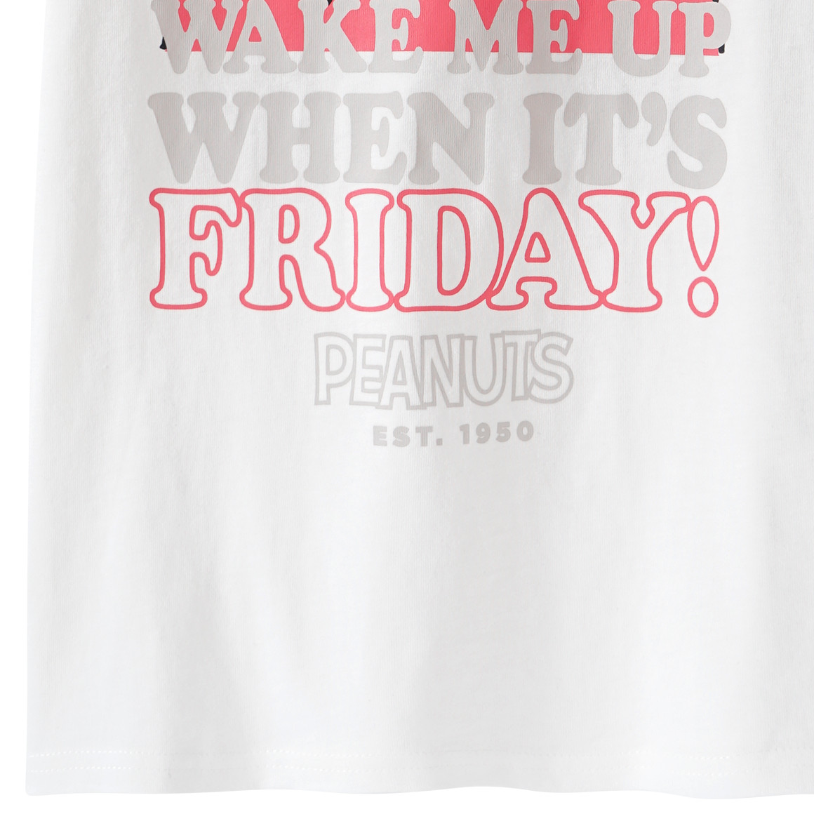 Peanuts T-Shirt mit Brust-Print