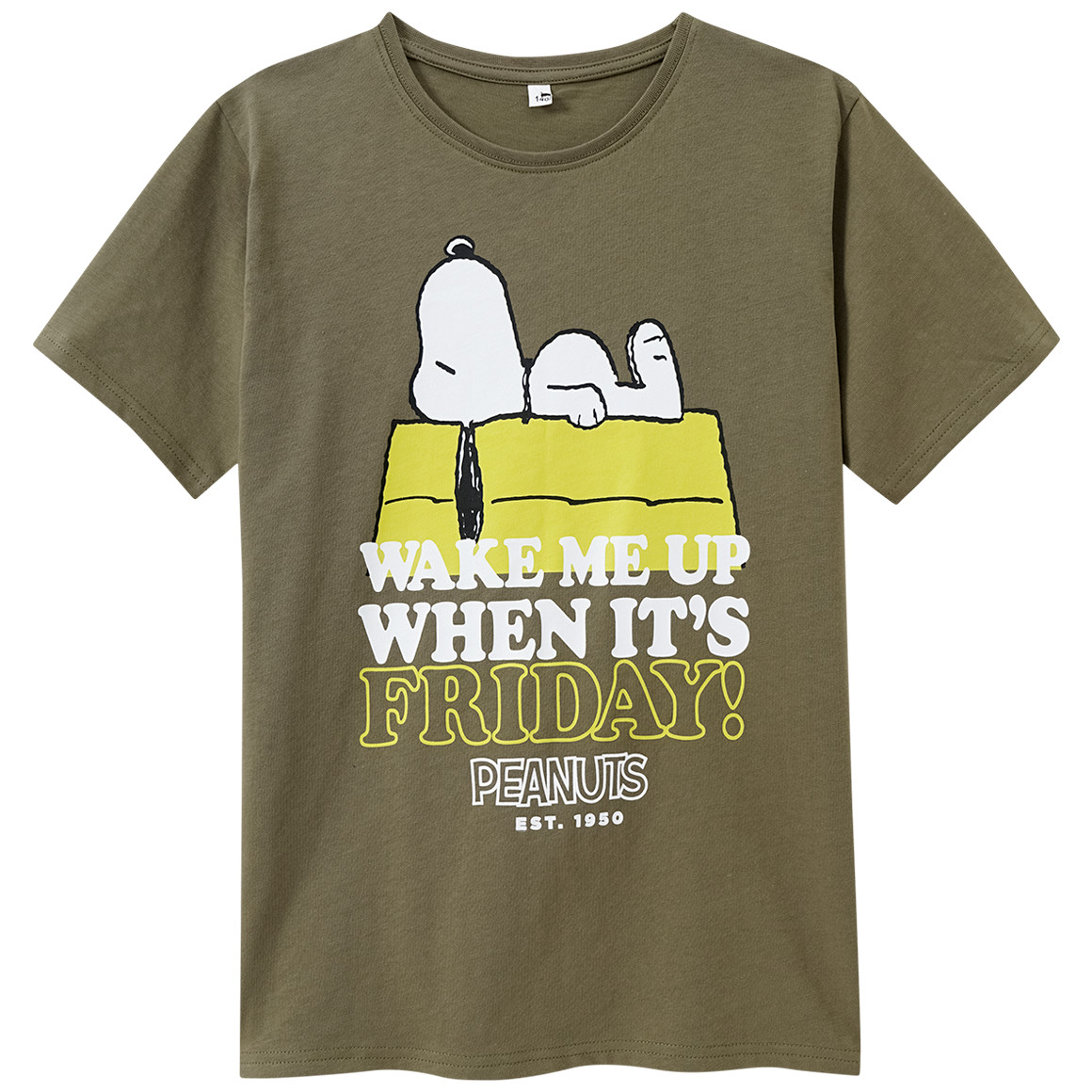 Peanuts T-Shirt mit Brust-Print