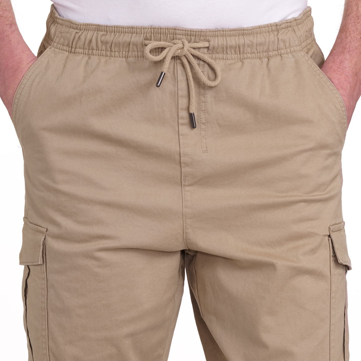 Effen cargobroek voor heren