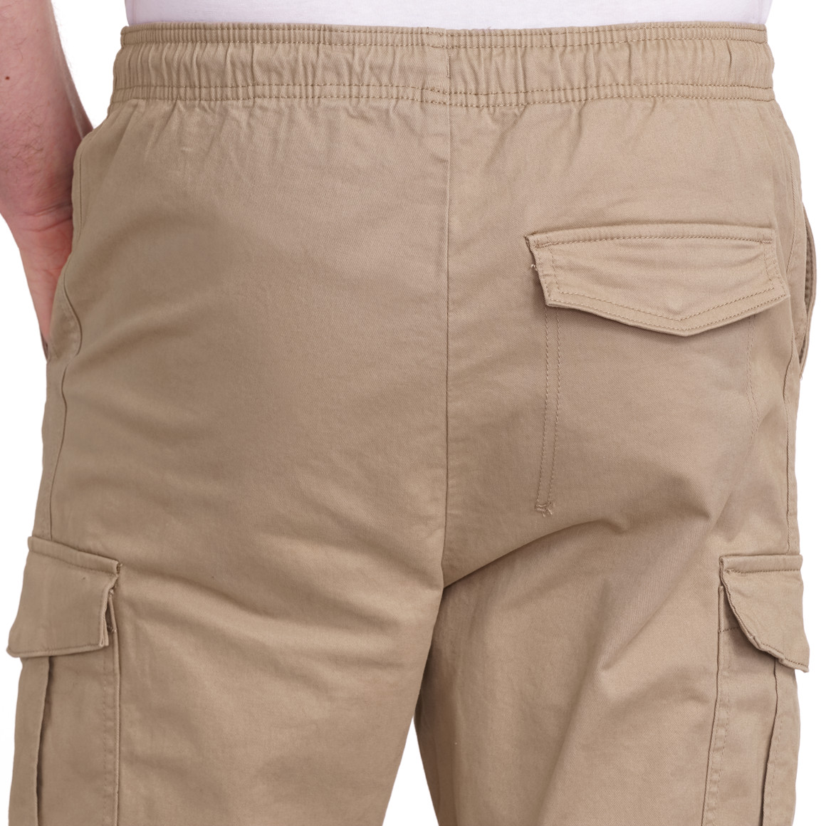 Effen cargobroek voor heren