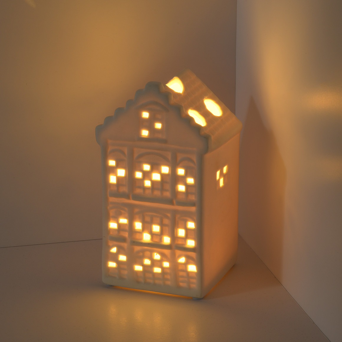 Porseleinen LED decoratief huis