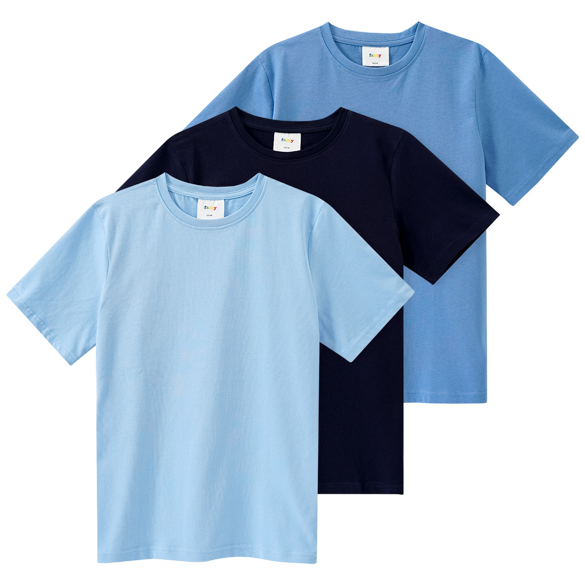 3 basic T-shirts voor jongens