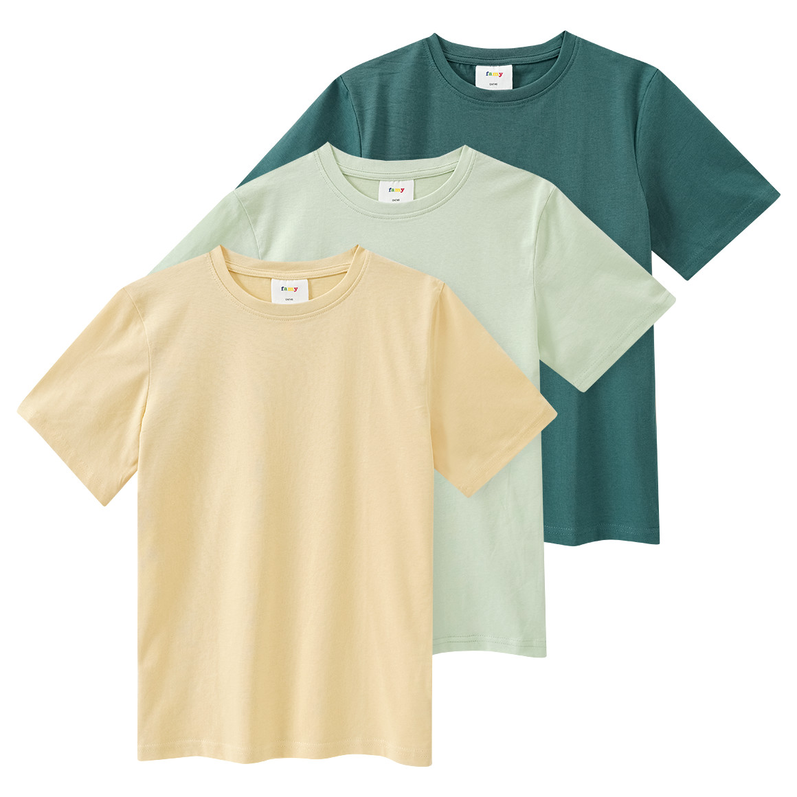 3 Jungen T-Shirts im Basic-Look