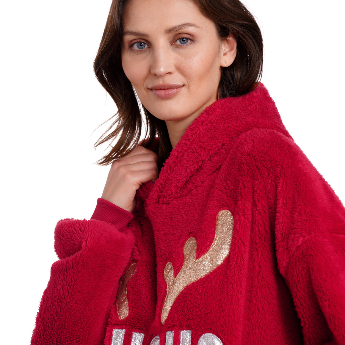 Capuchondeken voor dames in Kerstsfeer