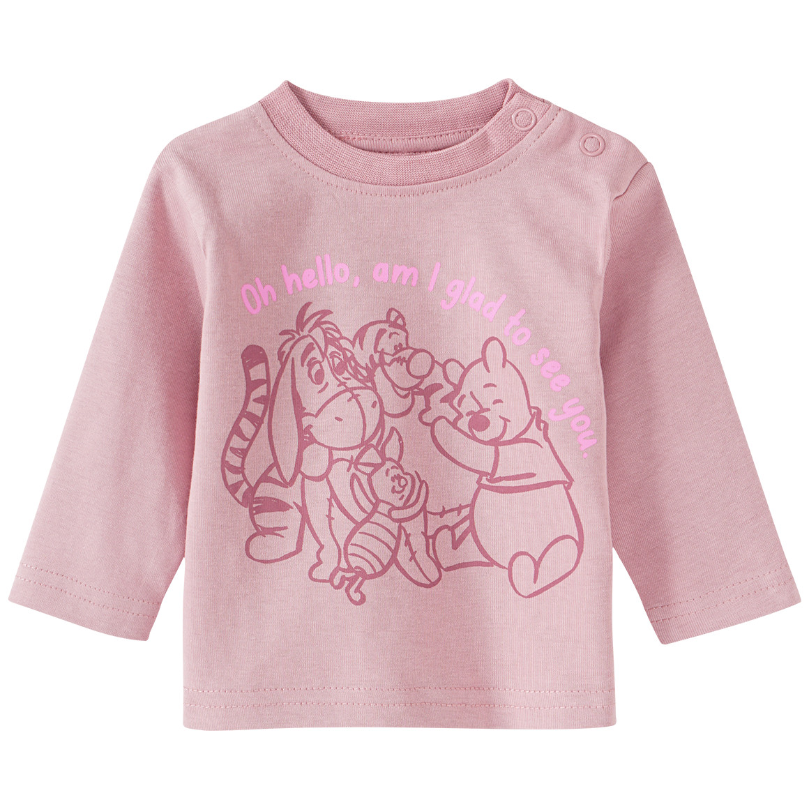 2 Winnie Puuh Langarmshirts aus Bio-Baumwolle