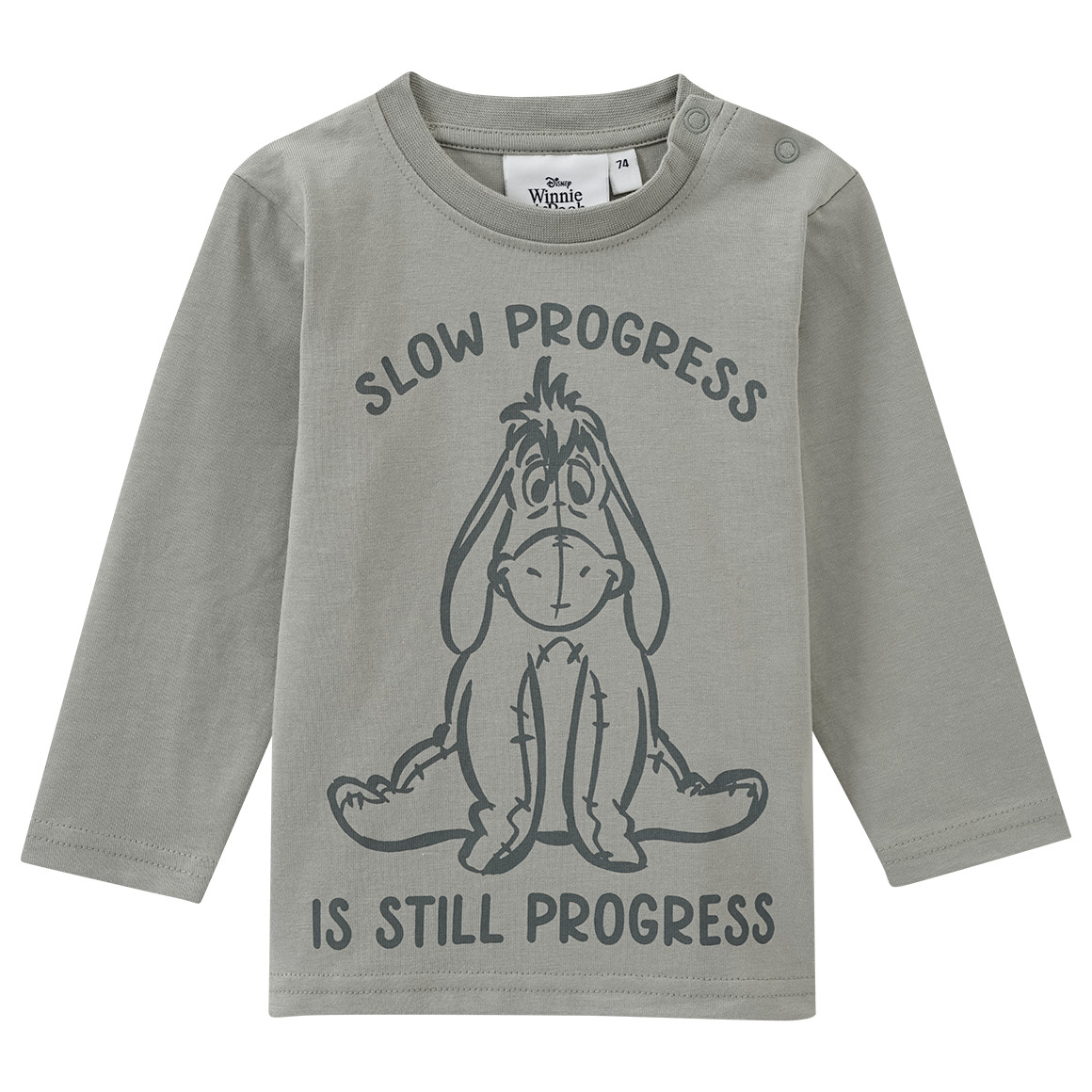 2 Winnie Puuh Langarmshirts aus Bio-Baumwolle