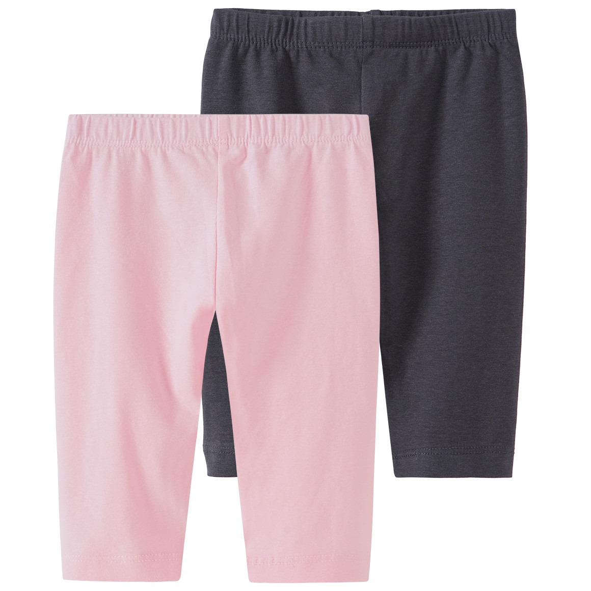 2 Baby Capri-Leggings im Basic-Look