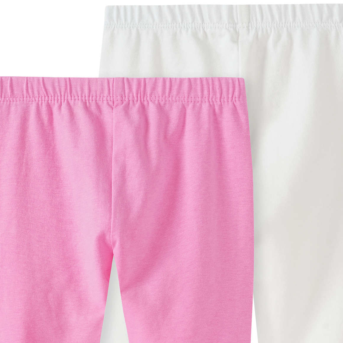 2 Baby Capri-Leggings im Basic-Look