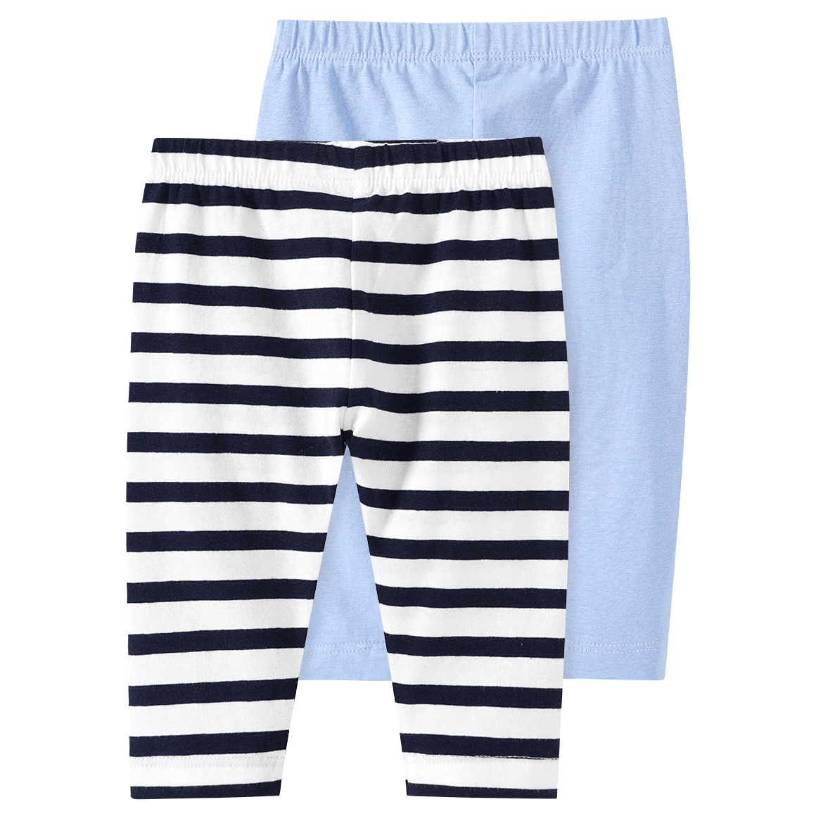 2 Baby Capri-Leggings im Basic-Look