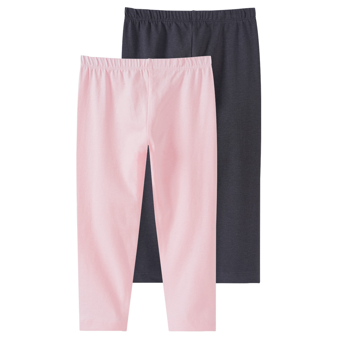 2 Mädchen Capri-Leggings im Basic-Look