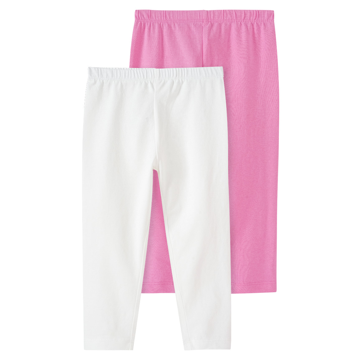 2 Mädchen Capri-Leggings im Basic-Look