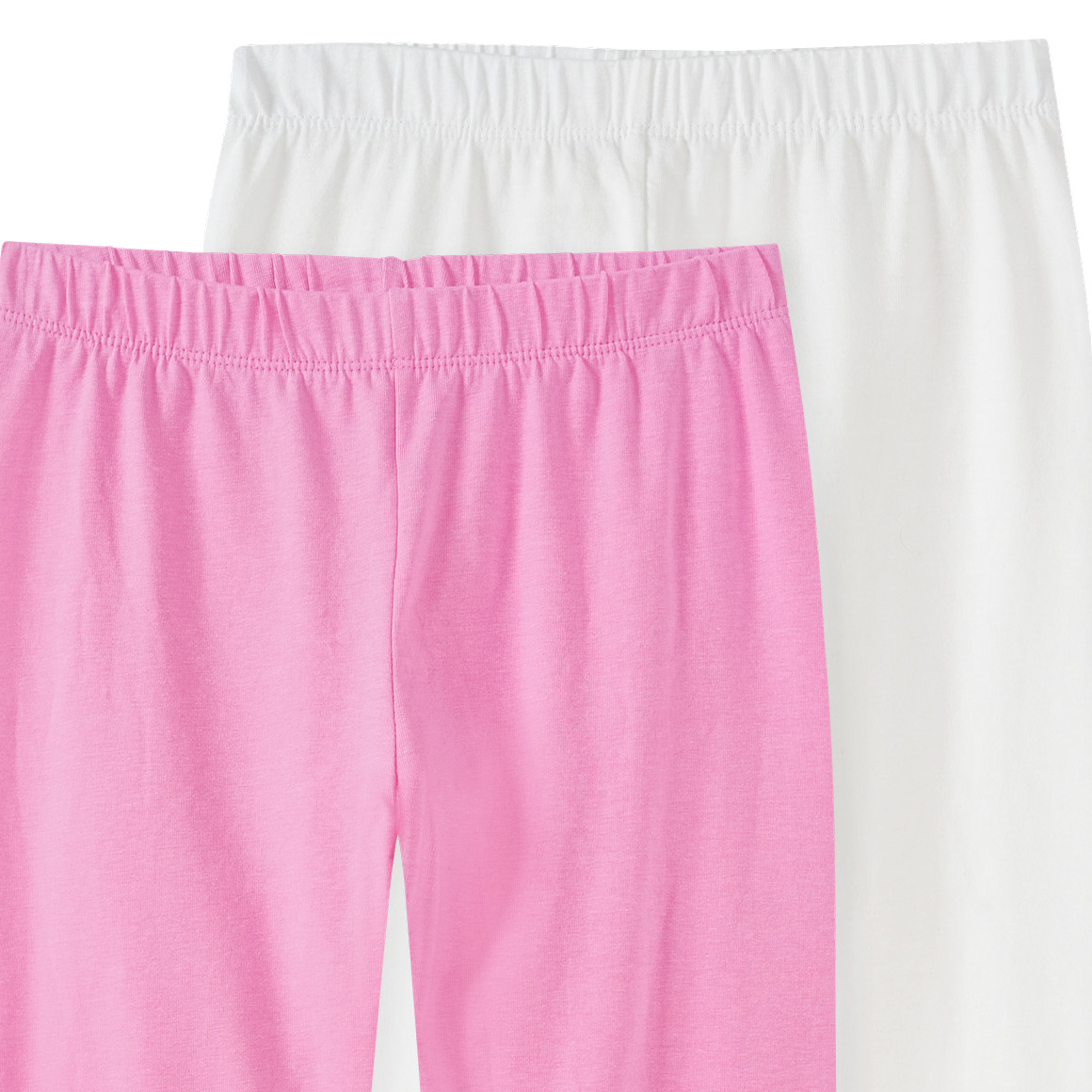 2 Mädchen Capri-Leggings im Basic-Look