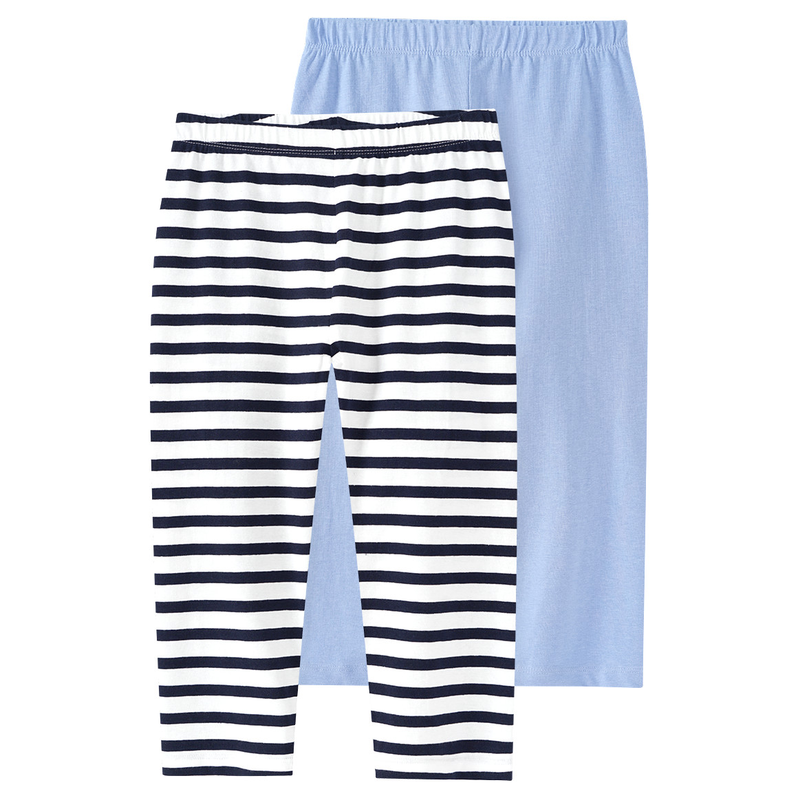 2 Mädchen Capri-Leggings im Basic-Look