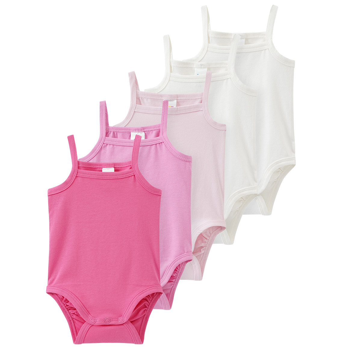 5 Baby Bodys in verschiedenen Farben