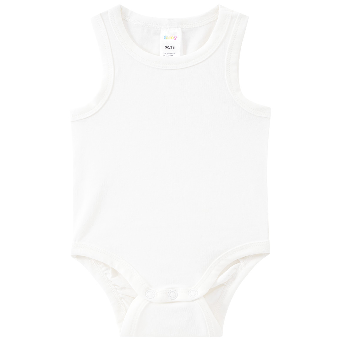 5 baby rompers in effen kleuren