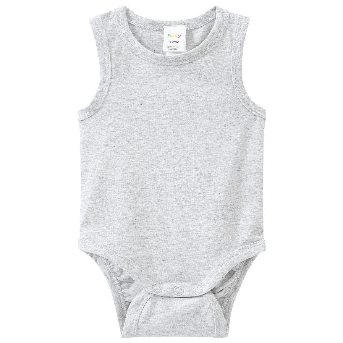 5 baby rompers in verschillende kleuren