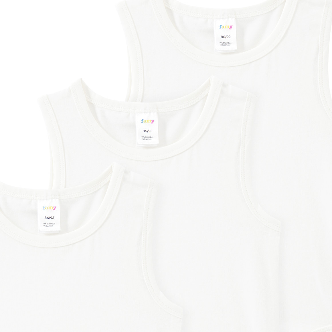 3 Baby Bodys in Unifarben