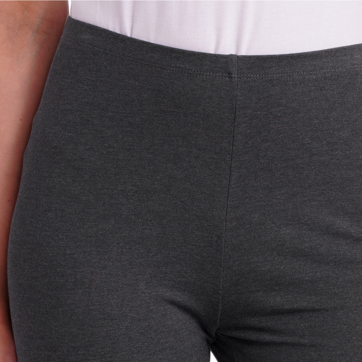 2 Damen 3/4-Leggings unifarben