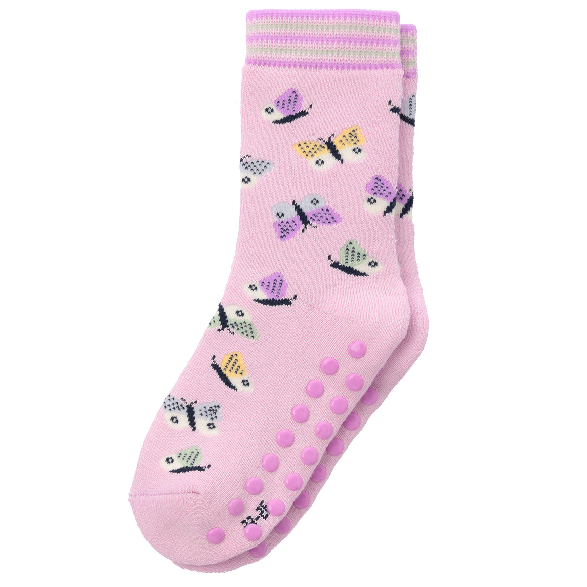 Rainbow Anti-Rutsch-Socken Für Kinder – 4 Paar, 80% Baumwolle, Für Sport & Zuhause, Größen 24-29 & 30-35